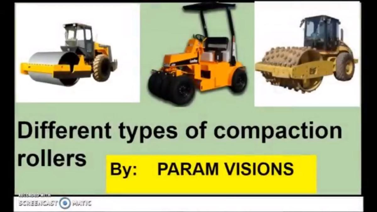 Different types of compaction rollers/Compaction rollers and its types